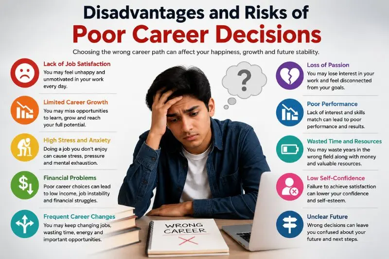 disadvantages and risks of poor career decisions